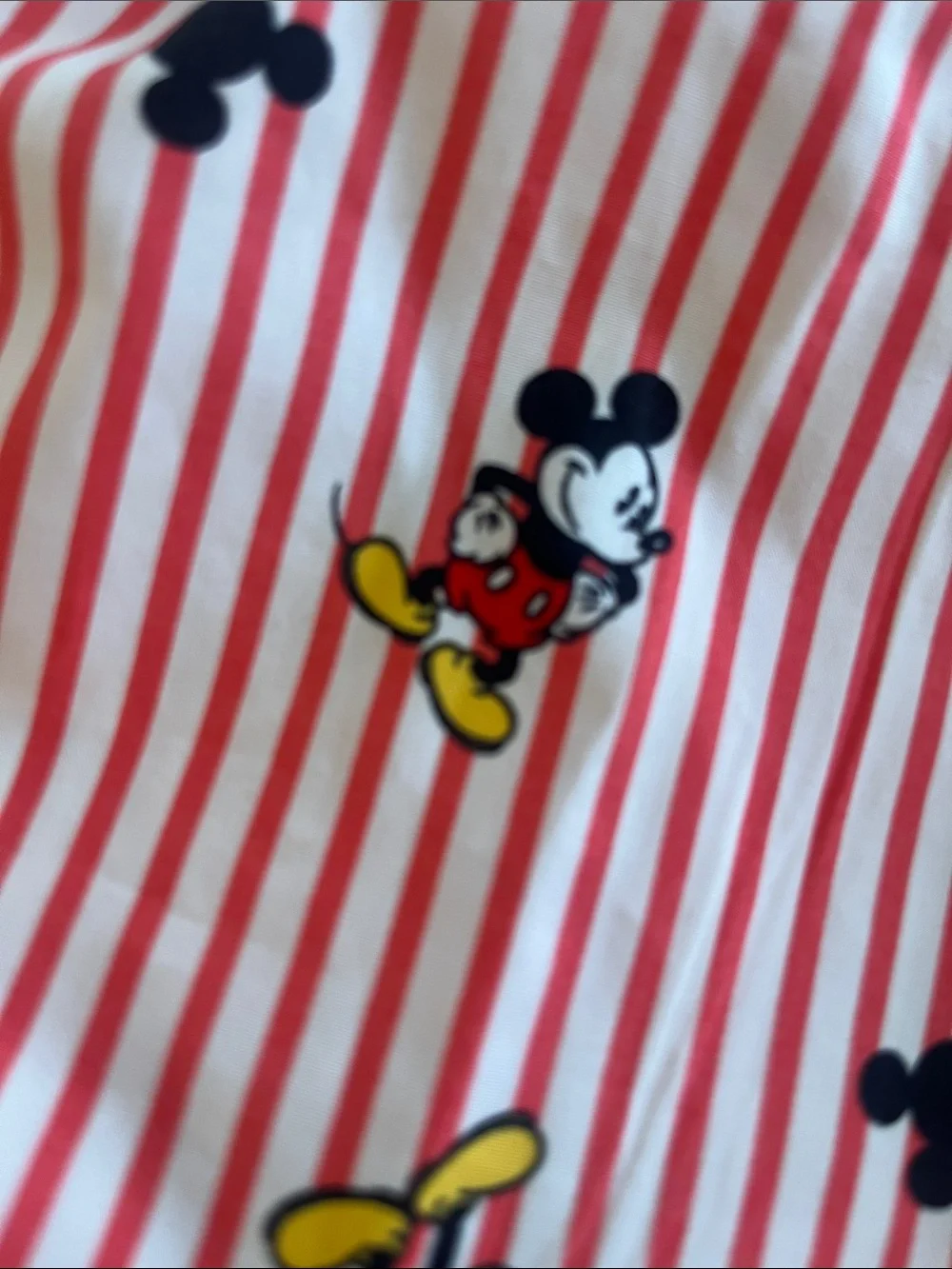 Disney Red Striped Mickey Mouse Cotton Boxer Shorts NWT - Picture 10 of 13
